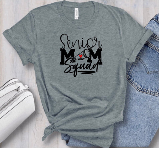 Cheer Senior Mom Squad T-Shirt