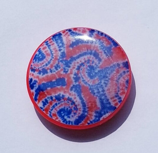 Red, White, & Blue Tie Dye Phone Grip (READY TO SHIP)