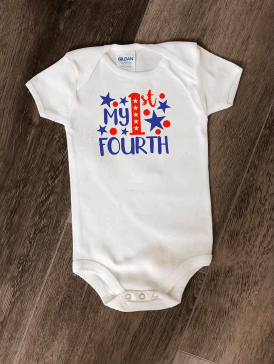 "My 1st Fourth" Bodysuit