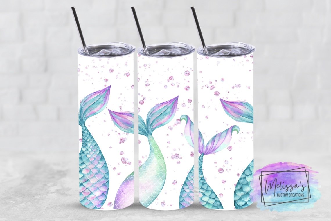 Mermaid Glitter Tumbler