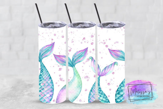 Mermaid Glitter Tumbler