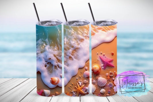 3D Seashell Tumbler