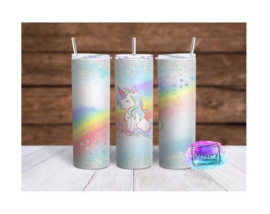Unicorn Rainbow Tumbler