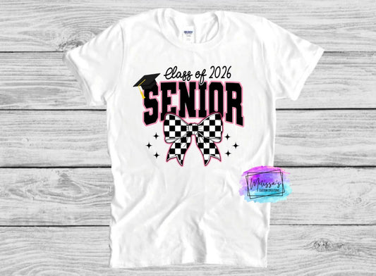 Class of 2026 Senior Retro Bow T-Shirt