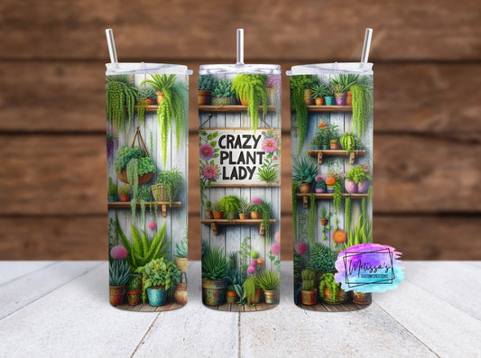 Crazy Plant Lady Tumbler