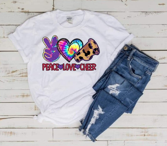 Peace, Love, Cheer T-Shirt