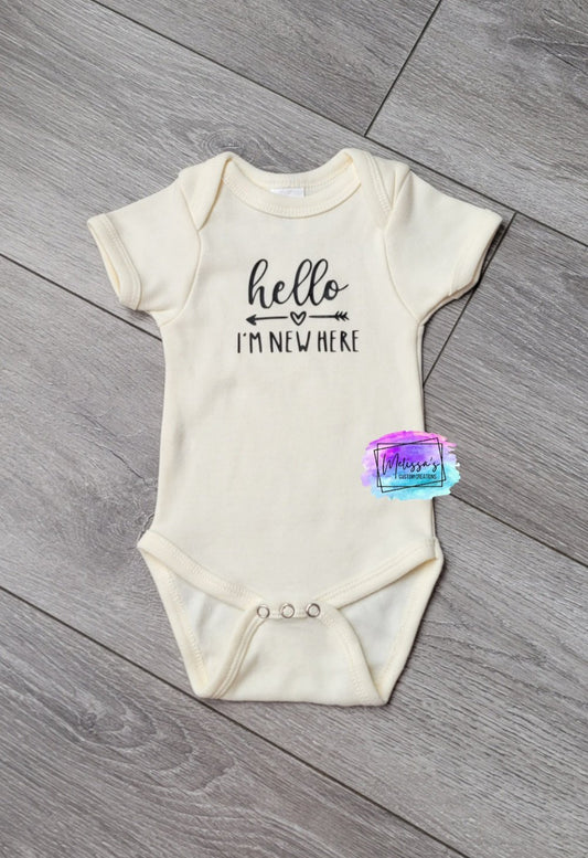 Hello I'm New Here Bodysuit